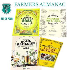 The Old Farmers Almanac Boys Town Bundle! Recipes, Home Remedies , and Tips. NEW